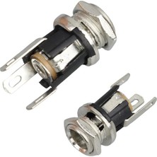 Oem IC-258A Dc Jak Üstten Somunlu 2.1mm Somunlu Ø8mm (5 Adet)
