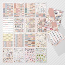 Planner Sticker Set - 1500+ Adet Çıkartma - Takvim, Ajanda, Günlük, Planlayıcı, Not Defteri, Journal Için Düzenleyici Etiketler - Scrapbook Sticker - Stickeralbum - 3 Aylık Sticker Book