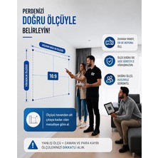 BOY95CM Tripodlu Projeksiyon Perdesi White Blackout Taşınabilir Akıllı Kumaş Işık Geçirmez