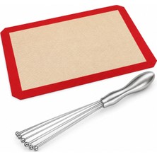 Busstier Fırın Yörüngesi – Metal Çırpıcı ve Silikon Pişirme Matı Seti