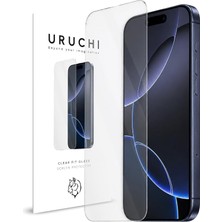 CetKing Cam Ekran Koruyucu Hd Görüntü Tamperli Cam, Darbeye Dayanıklı Dinamik Çerçeve Uyumlu, Kılıf Dostu(Çerçeve Yok) (Uruchııphoneclearglass, iPhone 17/16 Pro (6.3"))