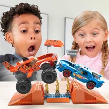 Hot Wheels Smash N Crash Tiger Shark Çarpışma Seti, 5 Yaş ve Üzeri, HKF88