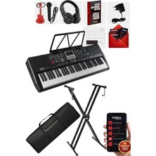 PS-1800BK-SET 61 Tuşlu Kaliteli Org Dijital Ekranlı Stand Kulaklık Çanta Notalık Adaptör Sticker Metod