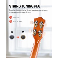 Soprano Ukulele Başlangıç Kiti Ukulele 21 Inç Başlangıç Seti Yetişkin Ukelele Hawaii Gitar Uke Çevrimiçi Ders Tel Akort Aleti Pena Dus-10 Maun
