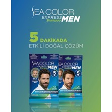 Color Express Men Amonyaksız Şampuan Boya, Şampuan Kolaylığında Erkek Saç Boyası 03 Kahve Siyah