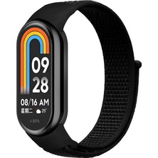 Str Store Xiaomi Mi Band 10/9/8 Ile Uyumlu Hafif ve Bileği Rahatsız Etmeyen Bilek Ölçüsüne Göre Ayarlanabilen Cırt Cırtlı Tasarım Kaliteli Hasır Örme Kumaş Kordon