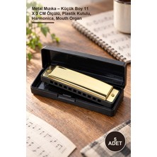 Yenilig 5 Adet Metal Mızıka – Küçük Boy 11 x 3 cm Ölçülü, Plastik Kutulu, Harmonica, Mouth Organ