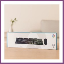 Twin Store Kablolu Rgb Oyuncu Klavye ve Mouse Seti - Siyah Bzstwın