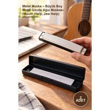 Yenilig 2 Adet Metal Mızıka – Büyük Boy Metal Gövde Ağız Mızıkası (Mouth Harp, Jaw Harp)