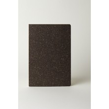 Bazen Defter B5 Çizgisiz 180 Derece Açılabilir Dolma Kalem Uyumlu Açık Ciltli Defter, Geri Dönüştürülmüş Sert Kapak- Journal, Kolaj ve Not Defteri 17x24cm Kahverengi