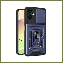 Candar Ticaret Samsung Galaxy A07 4g Uyumlu Pars Lens Yüzüklü Silikon - Lacivert Srh