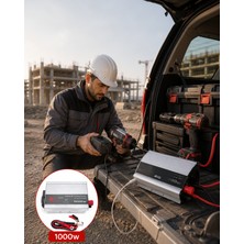 Teknodayım 1000W Araç Aküsü Invertör 220V Çıkış