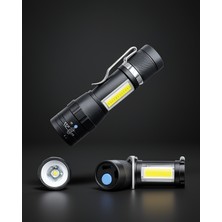 Teknodayım Mini LED Işık Şarjlı Acil Durum Feneri 4 Modlu