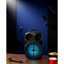 Teknodayım Kablosuz Bluetooth Hoparlör 6.5 Inç Rgb Işıklı Taşınabilir