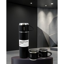 Teknodayım Termos Seti Paslanmaz Çelik 3 Bardak 500 ml 12 Saat Isı Koruma