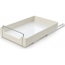 Rafta Coverest Dolap Içi Raylı Organizer Çekmece, Çekilebilir Plastik Dolap Düzenleyici, Mutfak Banyo Dolap Içi Organizer, Raylı Saklama Sepeti