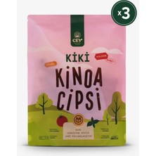 Cey Natural Foods 3’lü Kiki Domates ve Fesleğenli Kinoa Cipsi Seti – Glutensiz Atıştırmalık (3 x 30 g)