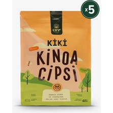 Cey Natural Foods 5’li Kiki Sade Kinoa Cipsi Seti – Glutensiz, Kızartılmamış Atıştırmalık (5 x 80 g)