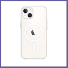 Nida iPhone 14 Uyumlu Kılıf Pc Real Magsafe Kapak - Şeffaf Nıda