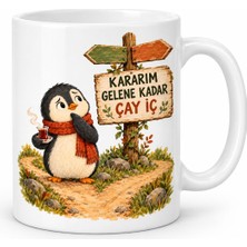 Defne Store Karar Durağı Tasarımlı Porselen Kupa - Model 1024 Dfnbez