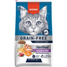 Wanpy Tahılsız Somon&tuna Kısırlaştırılmış Kedi Maması 8 kg