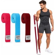 Velora Fitness Direnç Bandı 3 Lü Set, Dayanıklı Dokuma Kumaş Direnç Lastiği, Kas Geliştirme Pilates Egzersiz Bandı