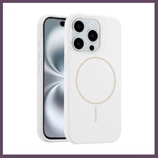 Bezos Joko iPhone 14 Pro Max Uyumlu Kılıf Jully Magsafe Kapak - Beyaz Bhs