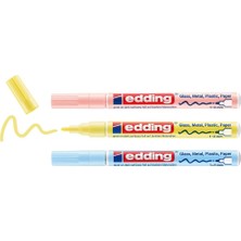 TeknoKapsül Edding 751 Hobi Sanat Kalemi 3'lü Set Pastel Karışık