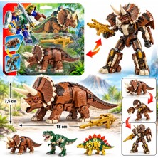Milas Toptan mt Robota Dönüşen Savaşçı Dinozor Triceratops