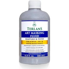 TeknoKapsül Terlans Maskeleme Jeli Ahşap ve Porselen Boyama 500 ml | Profesyonel Art Masking Fluid | Seramik, Ahşap, Hobi ve Sanat Çalışmaları Için Sıvı Maske Koruyucu