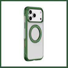 Bezos Joko iPhone 18 Pro Max/17 Pro Max Uyumlu Airbag Ring Yüzüklü Magsafe Kapak - Yeşil Bzst