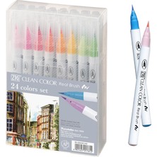 TeknoKapsül Kuretake Zig Clean Color Real Brush 24VRB-6000AT/24V Boya Kalemi