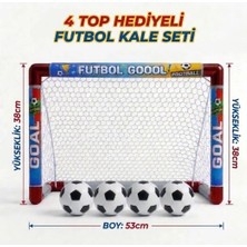 Depomiks Avm Oyuncak Minyatür Futbol Kalesi + 4 Futbol Topu  Erkek Çocuklar İçin Eğlenceli Tasarım