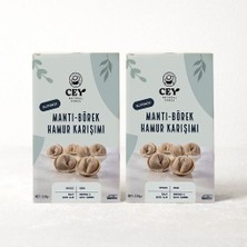 Cey Natural Foods 2’li Glutensiz Mantı ve Börek Hamuru Karışımı Seti – Mayasız Hamur Harcı (2 x 220 G)