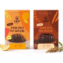Cey Natural Foods Keçiboynuzlu ve Limonlu Kinoa Unlu Kek Karışımı İkili Paket – Glutensiz (2 x 265 G)