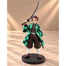 Milas Toptan Milas Demon Slayer Tanjiro Kamado Katana Kılıçlı Anime Figürü 13 cm TCX6596