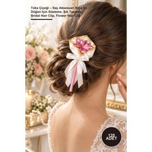 Yenilig 120 Adet Toka Çiçeği – Saç Aksesuarı Kına ve Düğün Için Süsleme, Şık Tasarım, Bridal Hair Clip, Flower Hair Clip