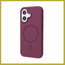 Bucuks iPhone 17 Uyumlu Azus Magsafe Kapak - Bordo Bcks