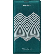 Lexroo Flip Wallet Kirkwood Yeşil + Gümüş EF-WG900RKEGWW Galaxy S5 Için