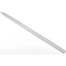 Profesyonel Adana Kebap Şişi - 60 cm - Yassı Metal - Mangal Ekipmanı Midastech