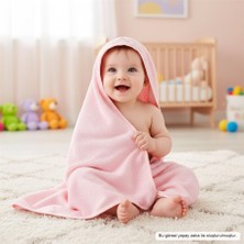 aklow akyoleticaret Unisex Yenidoğan Kapüşonlu Nakışlı Bebek Havlusu