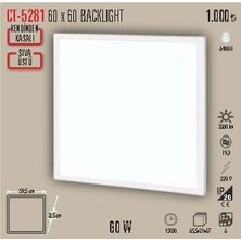 aklow akyoleticaret CT-5281 60X60 Arka Aydınlatmalı Panel Beyaz Işık