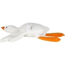 aklow akyoleticaret Peluş Kaz 70 Cm, Uyku Yastığı ve Sarılma Arkadaşı, Ekru