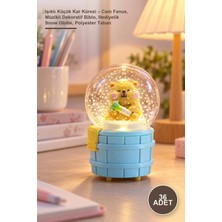 Yenilig 36 Adet Işıklı Küçük Kar Küresi – Cam Fanus, Müzikli Dekoratif Biblo, Hediyelik Snow Globe, Polyester Taban