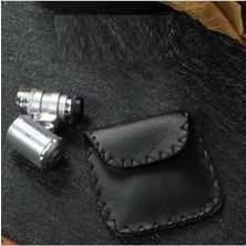 aklow akyoleticaret 60X Mini Cep Mikroskopu, Uv Ledli Cam Büyüteç, Çantalı