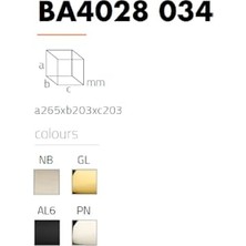 aklow akyoleticaret Pedallı Gold Çöp Kovası 3 Lt / 265X203X203 mm