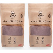Cey Natural Foods 2’li Siyah Pirinç Unu Seti – Yerli, Glutensiz (2 x 500 G)