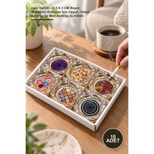 Yenilig 10 Adet Cam Küllük – 9,5 x 3 cm Boyut, Masaüstü Kullanım Için Uygun, Glass Ashtray ve Mini Ashtray ALK3643