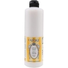 aklow akyoleticaret Cadence 500ML Su Bazlı Yarı Mat Vernik Şeffaf Tek Ebat