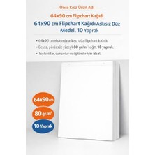 aklow akyoleticaret Flipchart Kağıdı 64X90 Düz 10 Adet